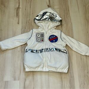 Carter's White and Silver Kids Puffer Jacket